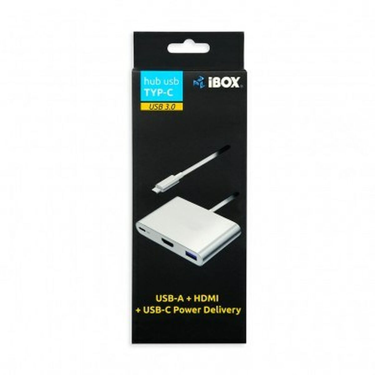 USB Centrmezgls Ibox IUH3CFT1 Balts Sudrabains